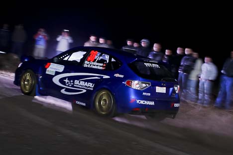 Christensen/R. Frederiksen i Subaru Impreza.
(Foto: Bjørn Johansson / www.bjohansson.dk)