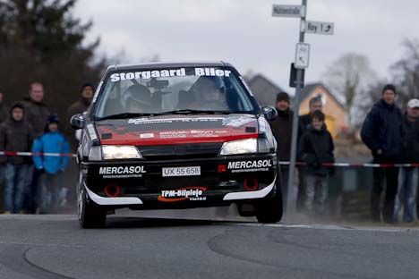 Pedersen/Kammersgaard i Peugeot 106.
(Foto: Bjørn Johansson / www.bjohansson.dk)