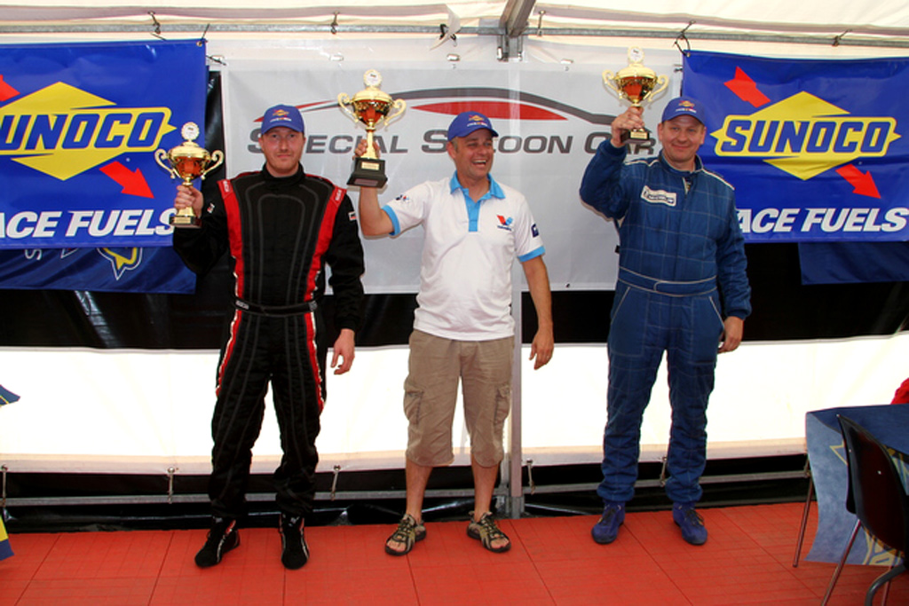 Vinderne af S-P5 divisionen: nr. 1: Claus Christensen, nr 2: Frederik Holm, nr 3: Andreas Kjærgaard
(Foto: Keld O. Dohm)